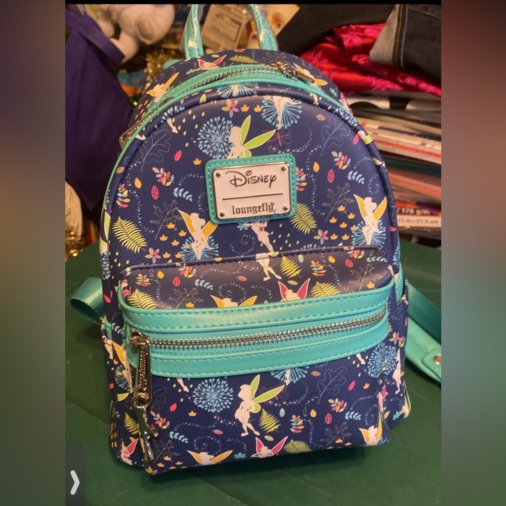 Teal Tinkerbell Glow in the Dark Loungefly Backpack